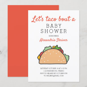Invitation Taco Bout A Baby shower Fiesta