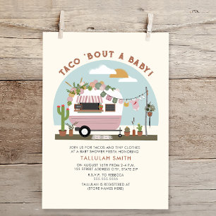 Invitation Taco Bout A Baby Taco Camper Camper Girl Baby Show