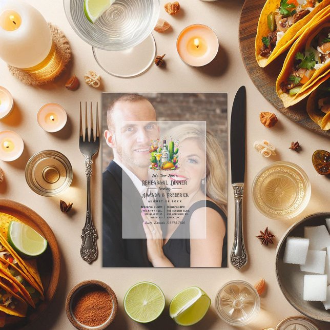 Invitation Taco 'Bout a Fun Fiesta Rehearsal Diner (Let's Taco 'Bout a Fun Fiesta Rehearsal Dinner Invitation)