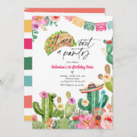 Taco 'Bout A Party 1er Anniversaire Fiesta Cactus