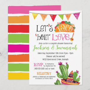Invitation Taco bout Amour - Couples Coed Bridal