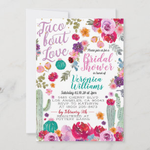 Invitation Taco Bout Amour Envoi d'une douche nuptiale