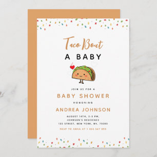 Invitation Taco Bout Baby Fiesta Baby shower rétro Super