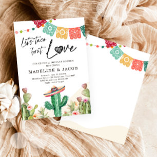 Invitation Taco Bout Love Cactus Fiesta Couples Douche