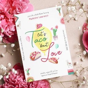 Invitation Taco Bout Love Fête des mariées mexicaine Fiesta