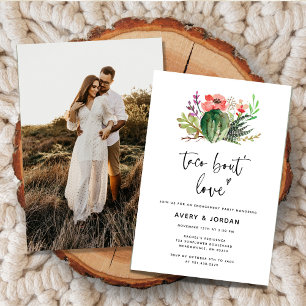Invitation Taco Bout moderne Amour Cactus
