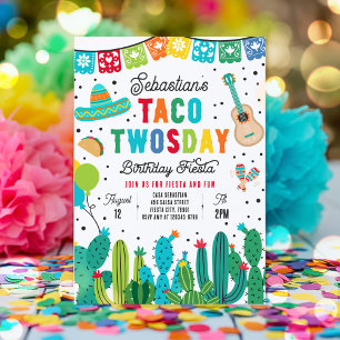 Invitation Taco Jeudi Anniversaire Fiesta 2ème Anniversaire