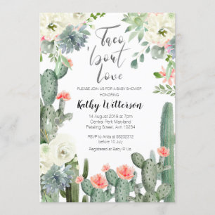 Invitation Taco sur l'invitation du Baby shower d'amour