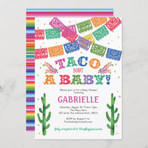 Invitation Taco sur un bébé, Baby shower de Fiesta