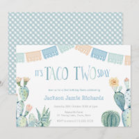 Taco Twosday Party - Garçon 2ème anniversaire Fies
