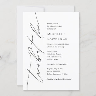 Invitation Taco'bout d'amour, fête de la Fête des mariées