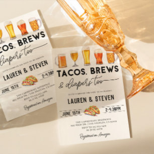 Invitation Tacos Brasse Les Diapeurs Trop Baby showers