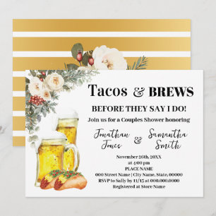 Invitation Tacos et bières avant que je fasse une douche hive