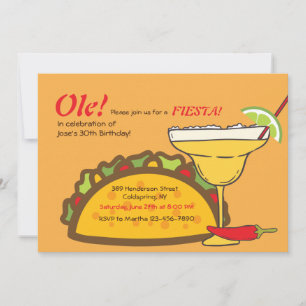 Invitation Tacos et Margaritas