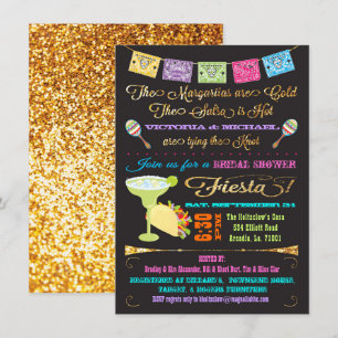 Invitation Tacos et Tequila Couples Fête des mariées Fiesta