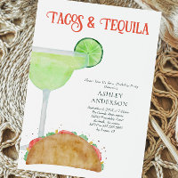 Tacos et Tequila Margarita fête d'anniversaire