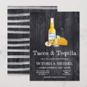 Invitation Tacos & Tequila Couples Volonté de douche