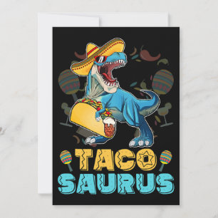 Invitation Tacosaurus Chemise Kid Taco Cinco de Mayo Kid Dino