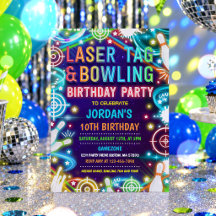 Tag Laser Neon Glow Et Bowling Anniversaire