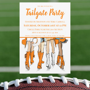 Invitation Tailgate Party Tennessee Dames Cowboy Boots