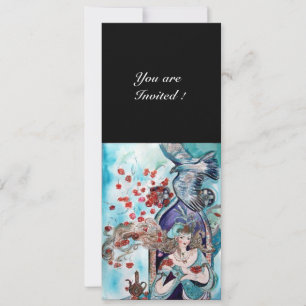 Invitation TAILLE DE FOIRE TURQUE, bleu clair bleu blanc noir