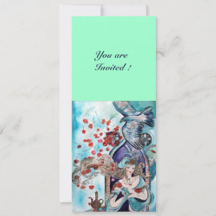 Invitation TAILLE DE FOIRE TURQUE, bleu clair bleu blanc vert