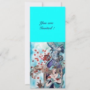 Invitation TAILLE DE LA FOIRE TURQUE, bleu clair bleu blanc