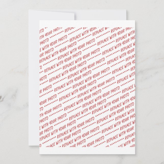 Invitation Taille spécifique Modèle photo 8x10 (Devant)