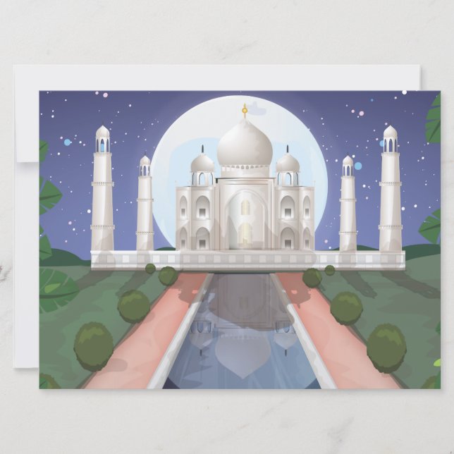 Invitation Taj Mahal (Devant)
