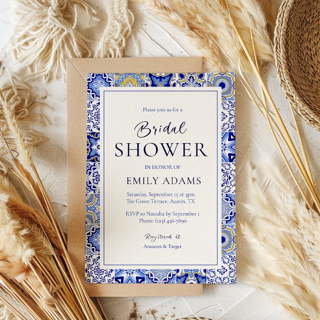 Invitation Talavera Fiesta : Une Fête des mariées mexicaine e (Créateur téléchargé)