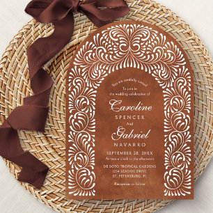 Invitation Talavera Terracotta Mariage Mexicain