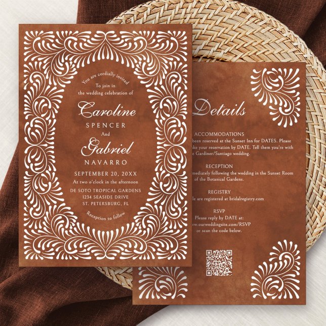 Invitation Talavera Terre Cuite Mariage Fiesta (Créateur téléchargé)