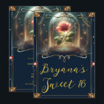 Invitation Tale aussi vieille que le Temps Rose Enchantée 16<br><div class="desc">Personnalisez cette invitation avec vos détails pour votre événement.</div>