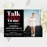 Invitation Talk 30 To Me 30th Birthday Party Photo<br><div class="desc">"Tourner à 30 ans n'a jamais été aussi chic ! Faites de votre anniversaire d'étape un anniversaire inoubliable avec notre 30 Talk To Me 30th Birthday Party Photo Invitation. Soyez unique, soyez audacieux, soyez VOUS ! 🌸 ✨ Obtenez votre présentation 30 To Me 30th Birthday Party Photo Invitation maintenant! 💌...</div>