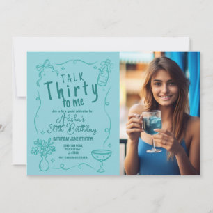 Invitation Talk Thirty To Me Photo 30th Night Out Anniversair