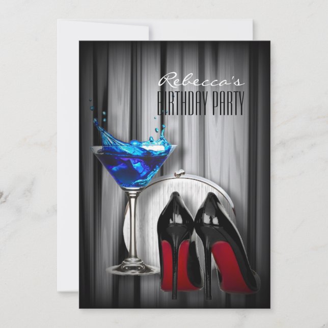 Invitation talons aiguilles à semelle rouge fille cocktail ma (Devant)
