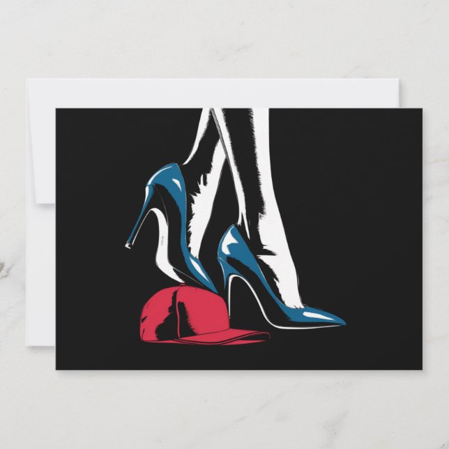 Invitation Talons de Kamala Harris écrasant le chapeau Maga (Devant)