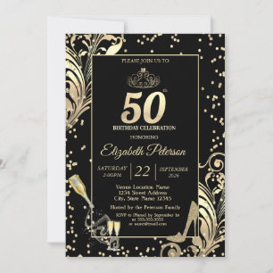 Invitation Talons scintillants Tiara Diamants Tourbillons 50e