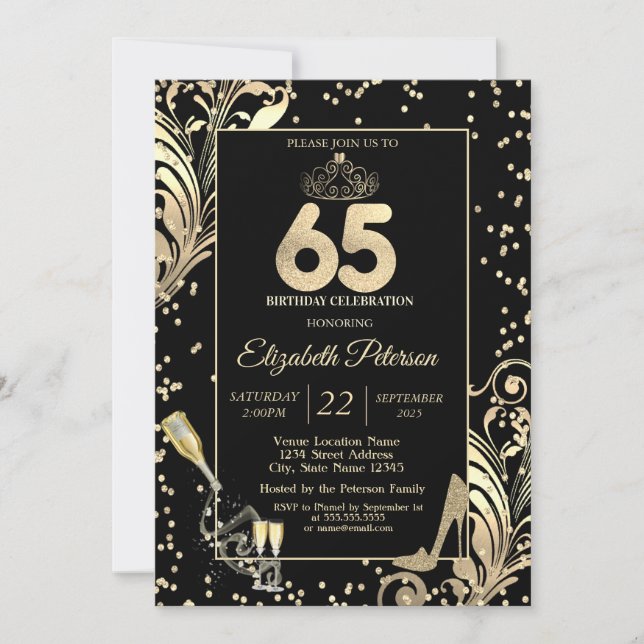Invitation Talons scintillants Tiara Diamants Tourbillons 65e (Devant)