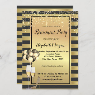 Invitation Talons, Verre, Ballons, Partie de retrait des band