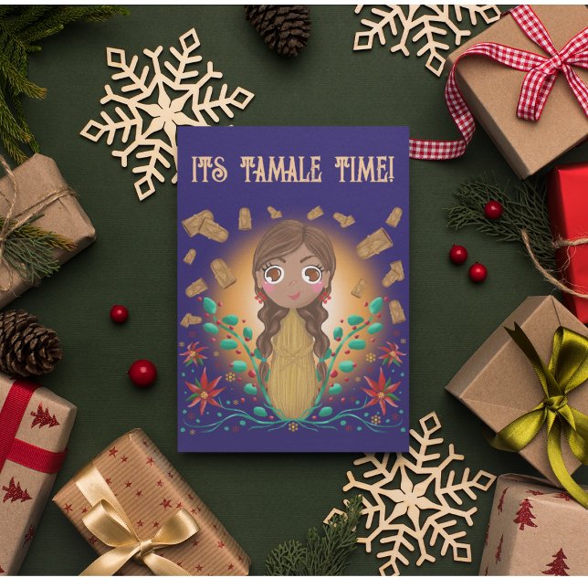 Invitation Tamalita Tamal Zia Flowers Tamales (Créateur téléchargé)