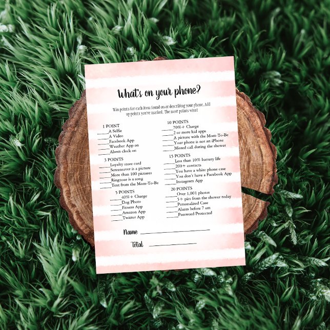 Invitation Tan Bunny Pink Ce qui est sur votre jeu de télépho (Créateur téléchargé)