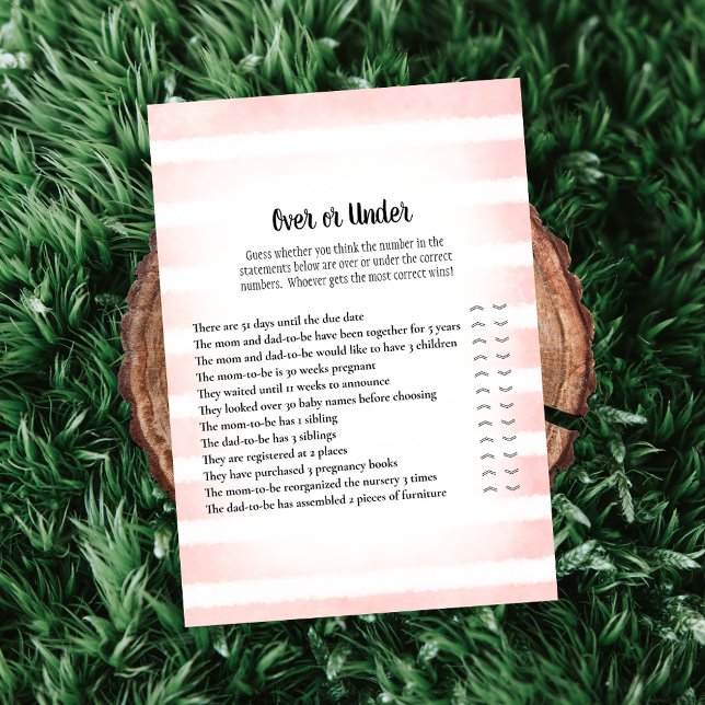 Invitation Tan Bunny rose sur sous Baby shower jeu (Créateur téléchargé)