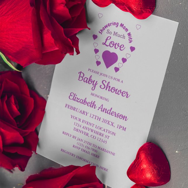 Invitation Tant de Baby shower d'amour (Créateur téléchargé)