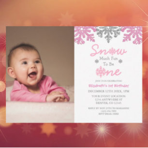 Invitation Tant de plaisir d'être né un 1er anniversaire d'hi