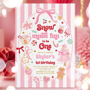 Invitation Tant de plaisir d'être un arc de Noël pour un anni