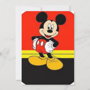 Invitation Tapis de sol de voiture pour fan de dessin animé