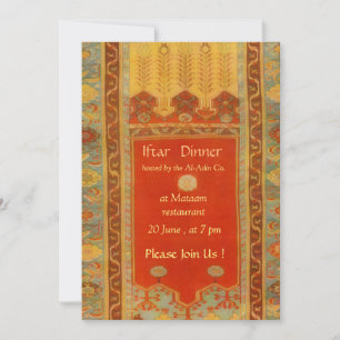 Invitation Tapis oriental style Ladik - dîner d'iftar