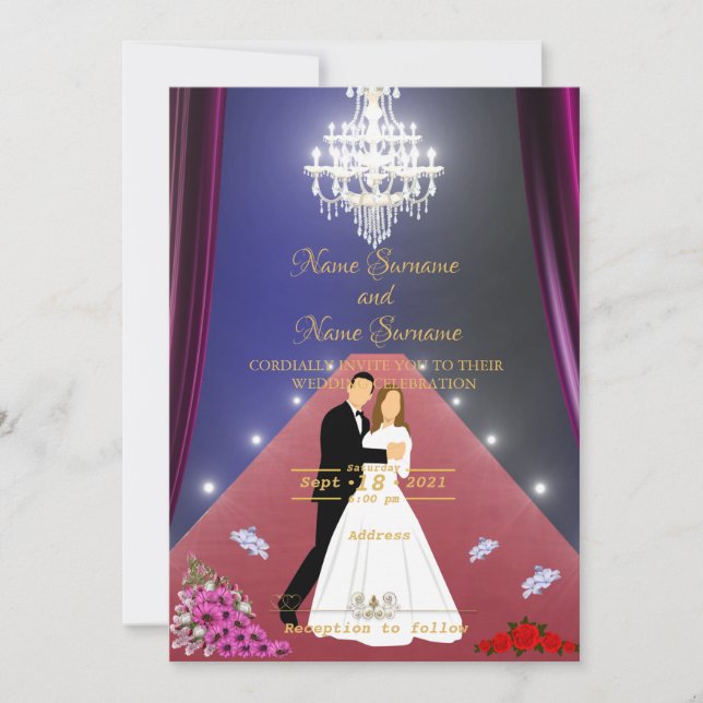 Invitation Tapis rouge (Devant)