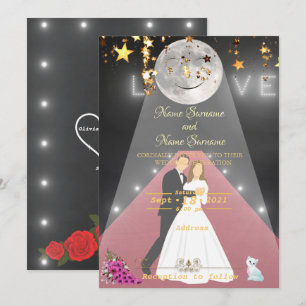 Invitation Tapis rouge clair de lune